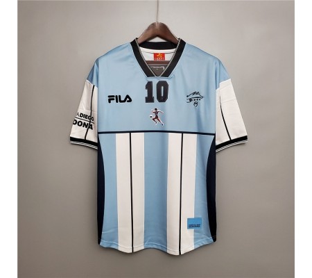 Argentina 2001 Home Maradona Version Soccer Jersey